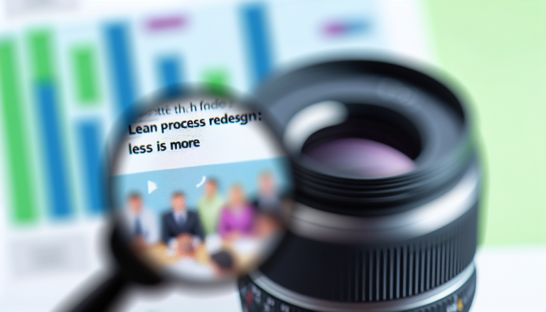 Rediseño de Procesos con Enfoque Lean: Menos Es Más